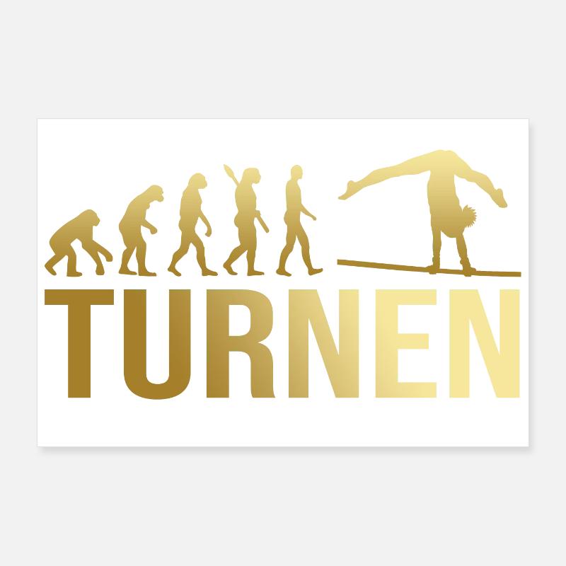 Evolution Turnen Poster 90x60 cm