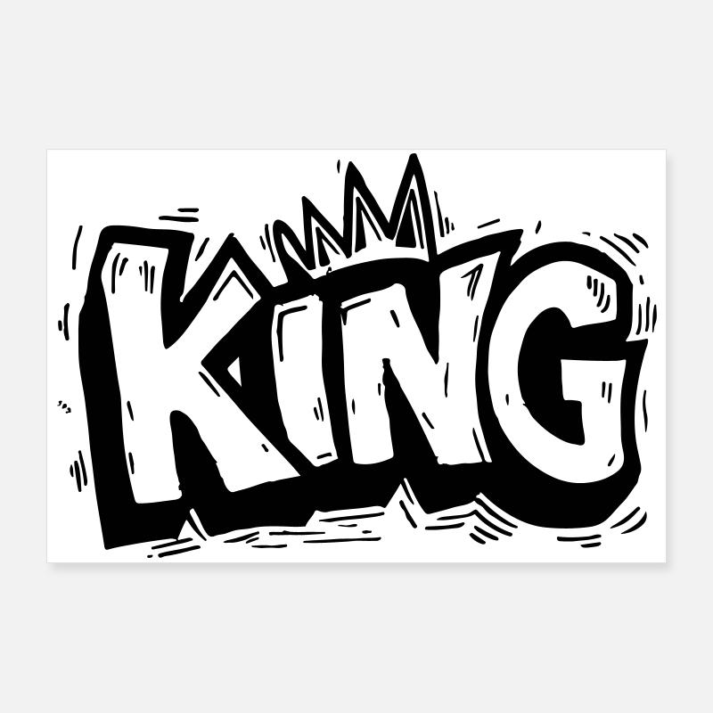 Roi Graffiti Poster 90 x 60 cm