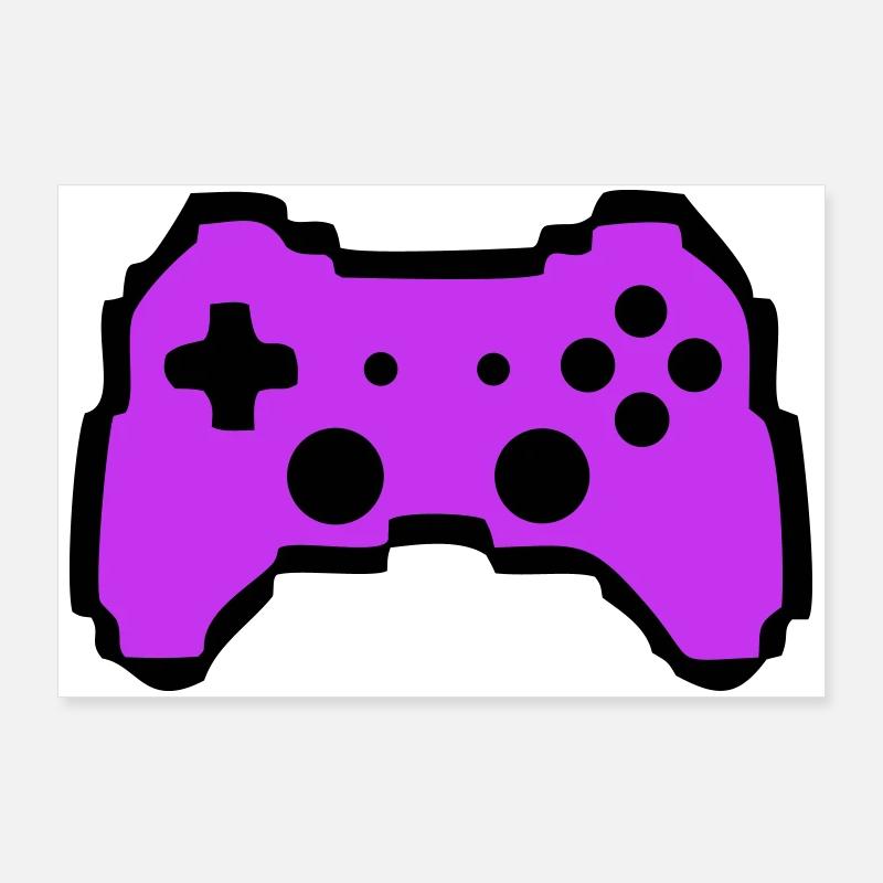 Retro Gamepad Controller Gamer Poster 90x60 cm