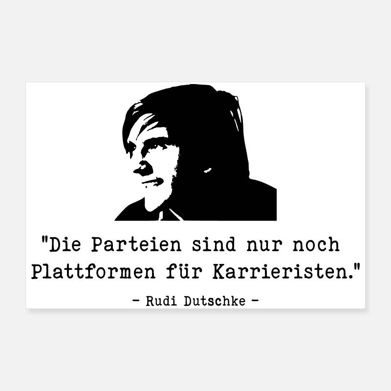 Dutschke Parteien Poster 90x60 cm