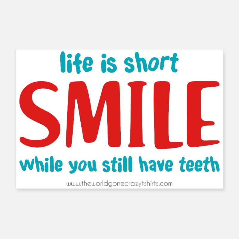 Lächeln Poster 90x60 cm