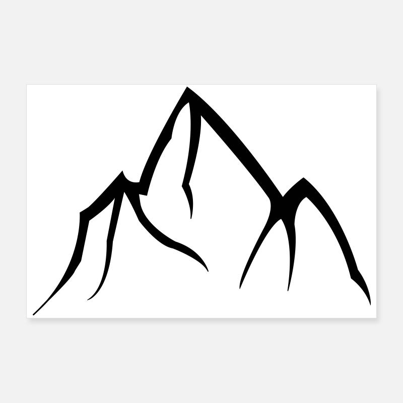 Berge Poster 90x60 cm