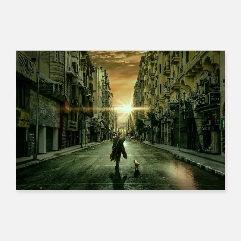 Vous ne pouvez pas marcher Poster 90 x 60 cm