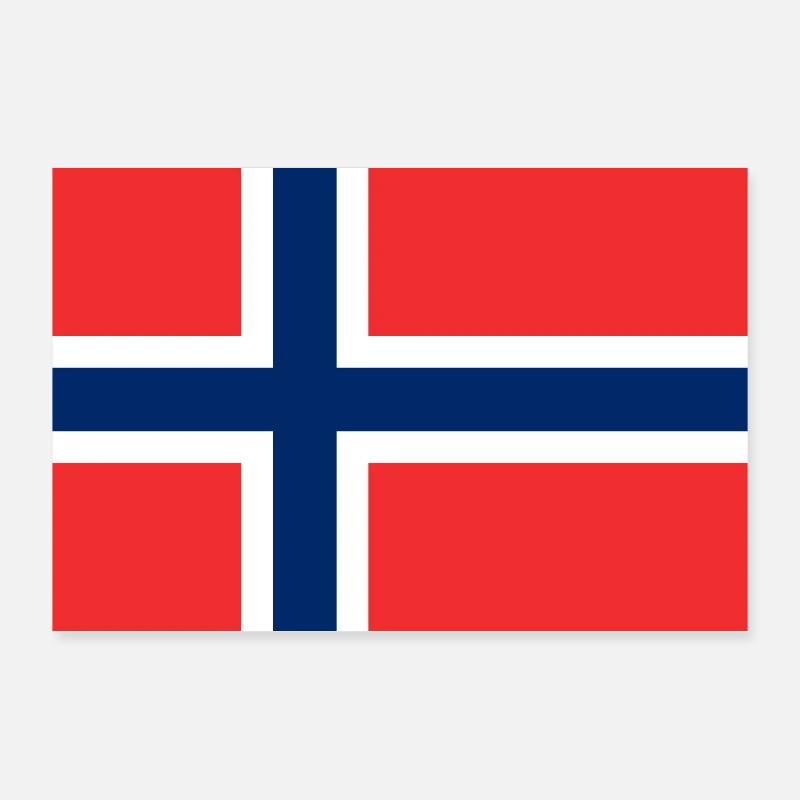 Norway Flag Poster 36" x 24" (90x60 cm)