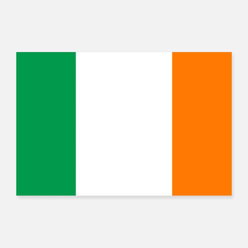 Irlands flag Poster 90x60 cm