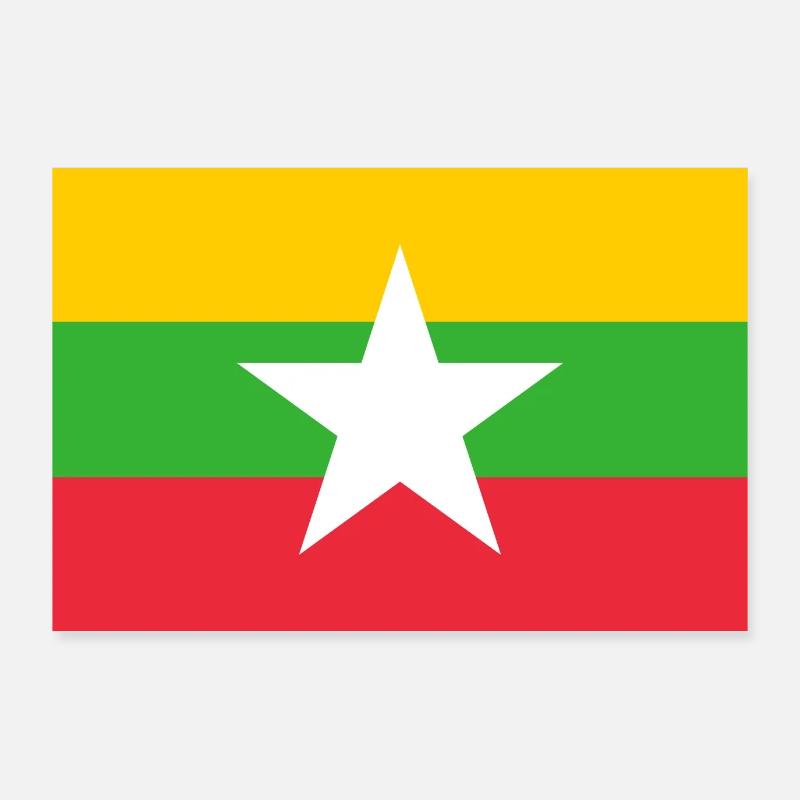 Pavillon du Myanmar Poster 90 x 60 cm