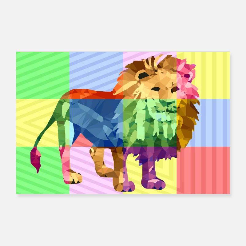 Lion Poster 36" x 24" (90x60 cm)