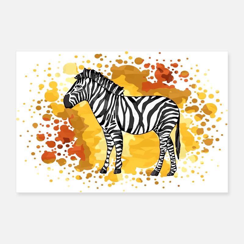 Zebra Poster 90x60 cm