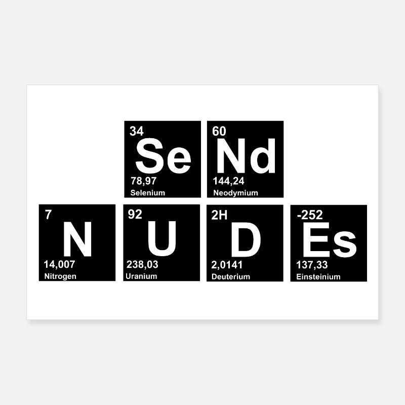 nerdy Send Nudes Poster 90x60 cm
