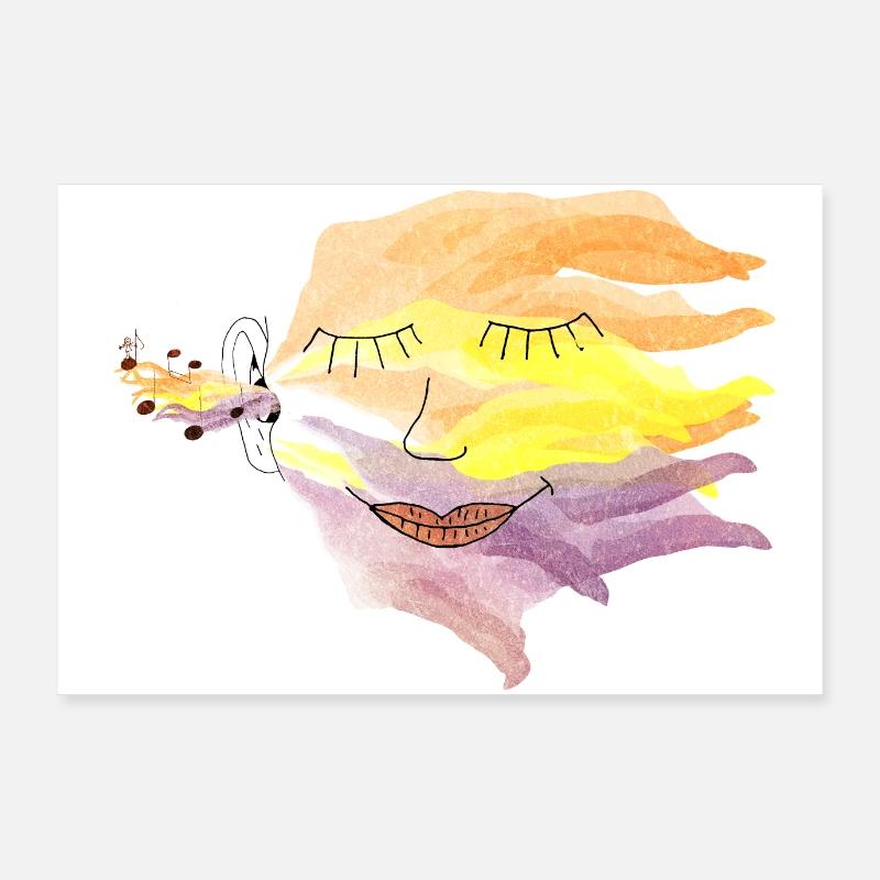 musically | Solveig Klaus Gift Students uni Poster 36" x 24" (90x60 cm)