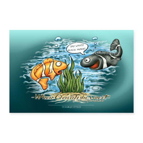 Poster When Clownfishes meet - Poster 90x60 cm
