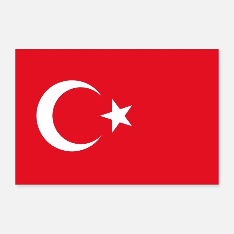 Turkish Flag Poster 36" x 24" (90x60 cm)