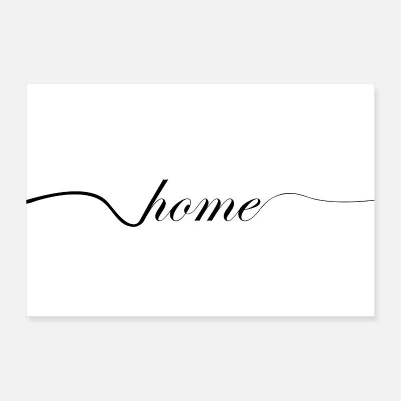 Home mit einer Welle Poster 90x60 cm