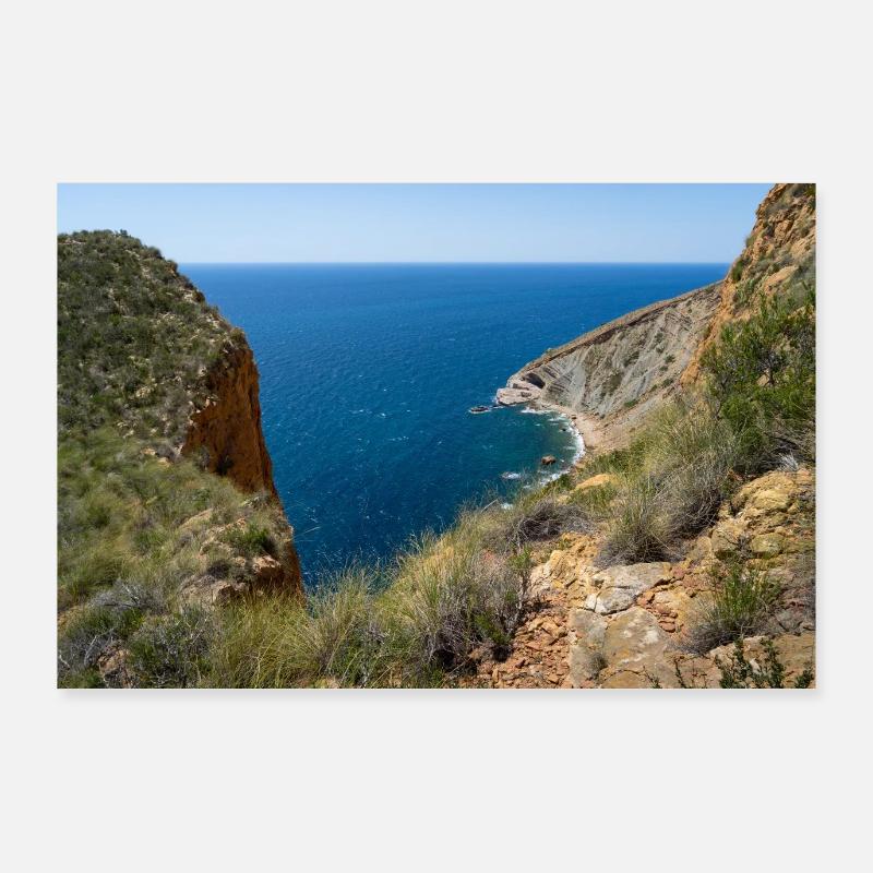 Sierra Helada, Klippen am Mittelmeer Poster 90x60 cm