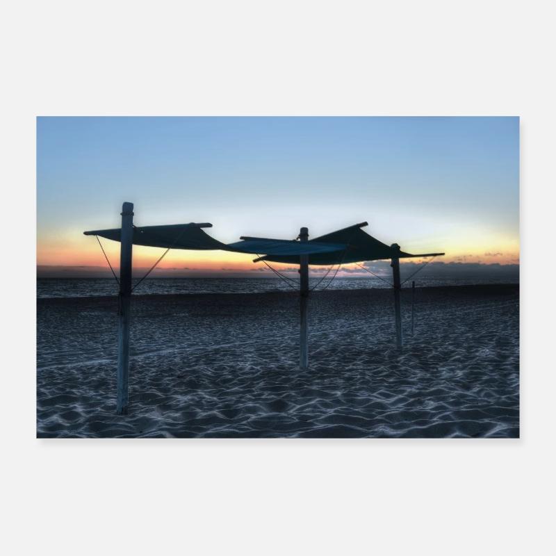 Plage vide Poster 90 x 60 cm