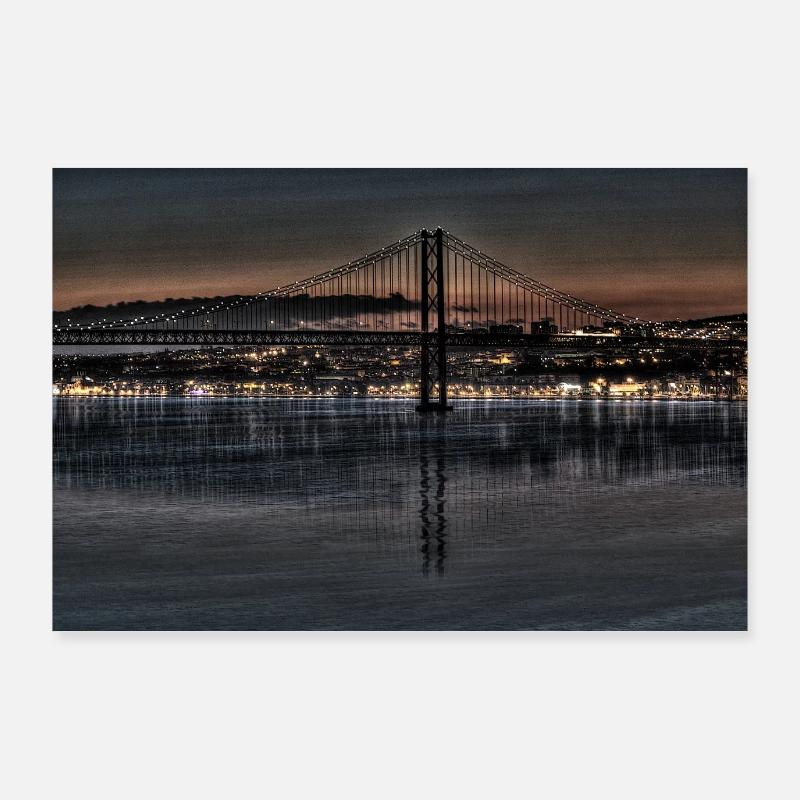 Brücke Lissabon Poster 90x60 cm