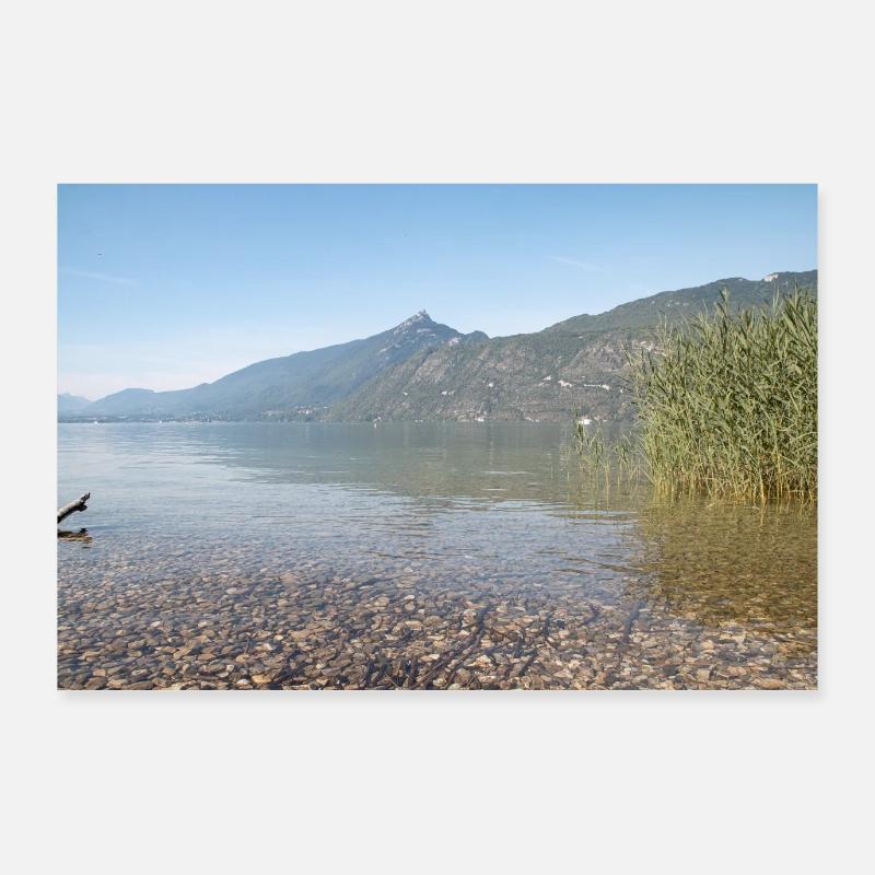 Lac du Bourget en été Poster 90 x 60 cm