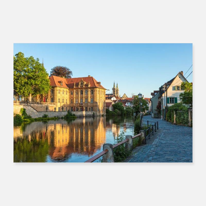 Villa Concordia, Bamberg - Poster 90 x 60 cm - blanc