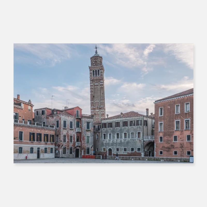 Schiefer Turm Venedig Poster 90x60 cm