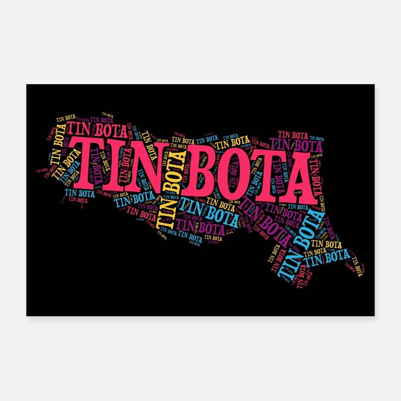 Poster Tin Bota Emilia Romagna Wortwolke Poster 90x60 cm