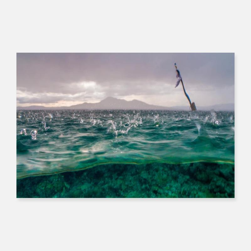 Wassertropfen Poster 90x60 cm