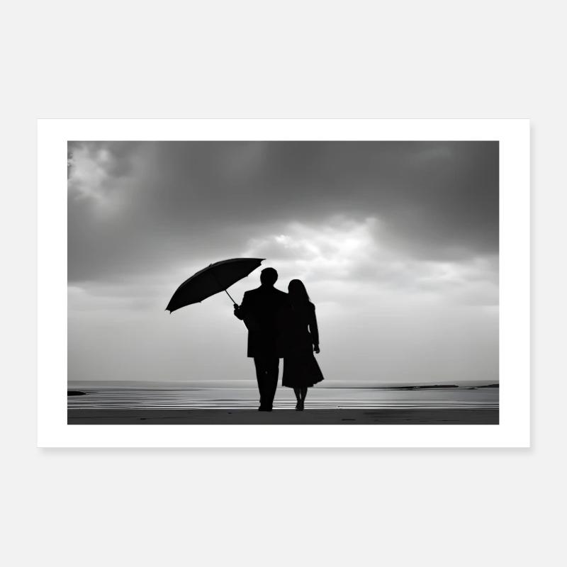 Magie eines regnerischen Tages Poster 90x60 cm