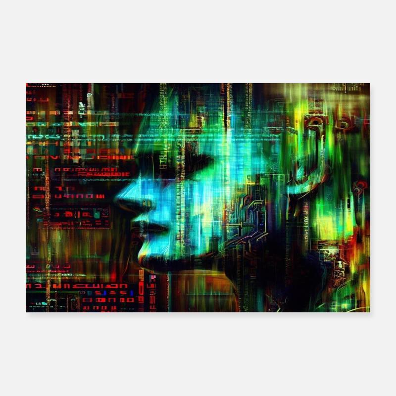 Chasseur de la matrice Poster 90 x 60 cm