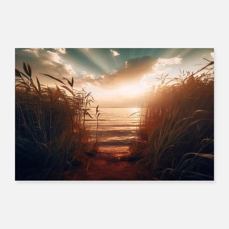 Reise ins Abendgold Poster 90x60 cm