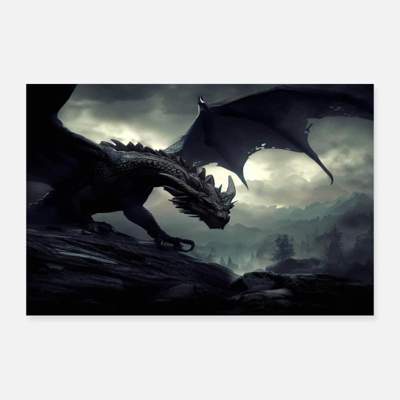 Appel du dragon Poster 90 x 60 cm