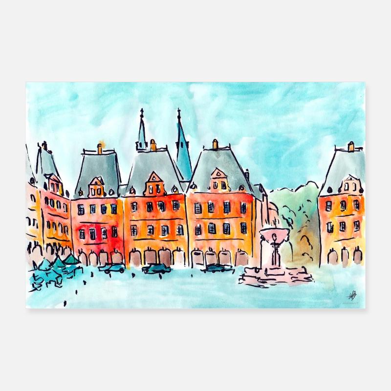 Herzogsplatz Poster 90x60 cm