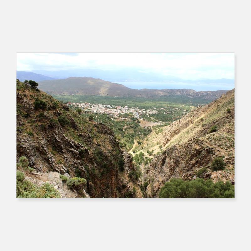 Mountain Mountains Mountain Landscape Poster Poster 36" x 24" (90x60 cm)