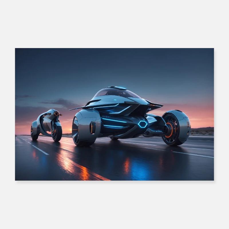 Futuristic 5 Poster 90x60 cm
