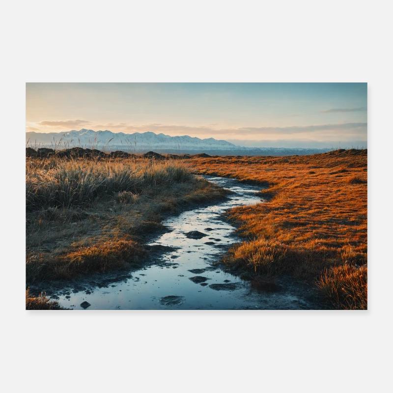 Landscape #006 Brown Winters Poster 36" x 24" (90x60 cm)