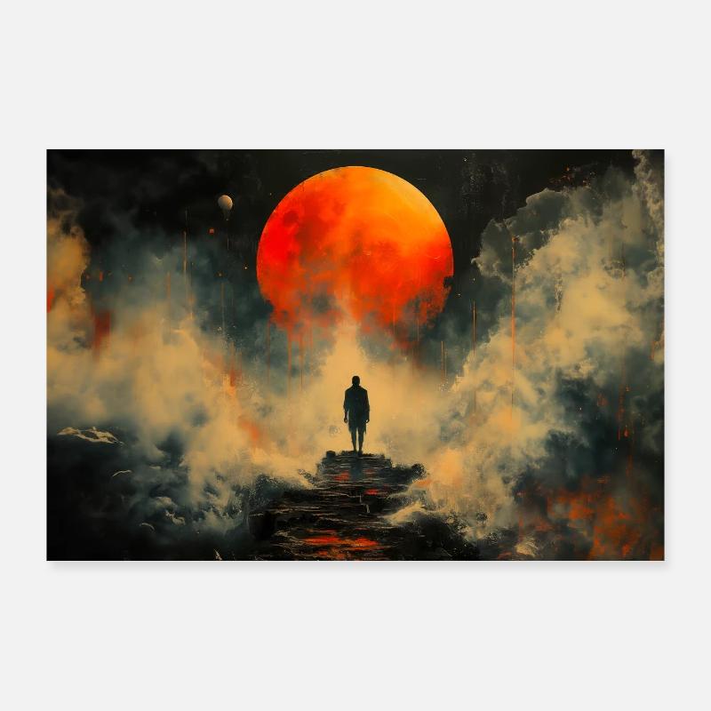 Red Sun Poster 36" x 24" (90x60 cm)