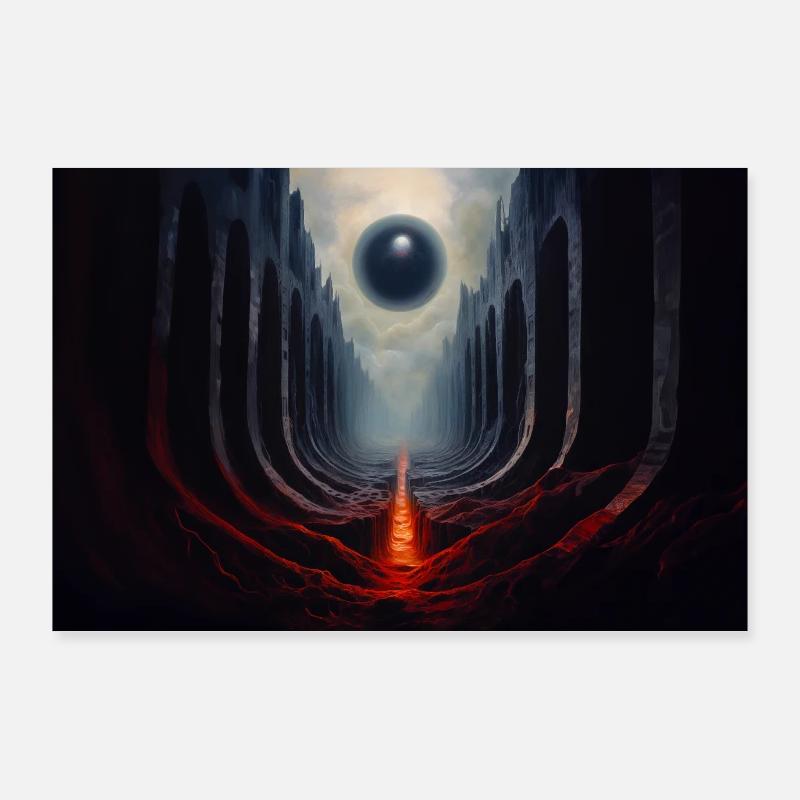 Sphère - Poster 90 x 60 cm - blanc