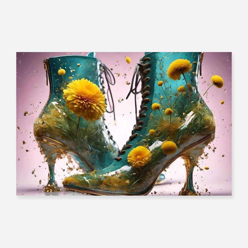 High Heels in Spring - AI Poster 36" x 24" (90x60 cm)