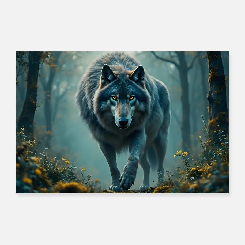L’ de la forêt -IA Poster 90 x 60 cm