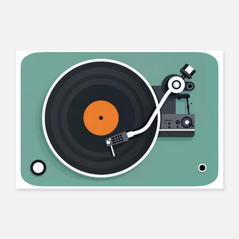 TURNTABLE - sound & vision Poster 90 x 60 cm