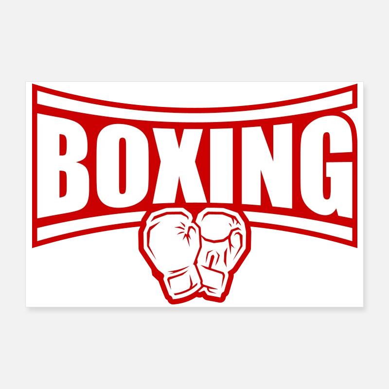 Boîtes de boxe Poster 90 x 60 cm