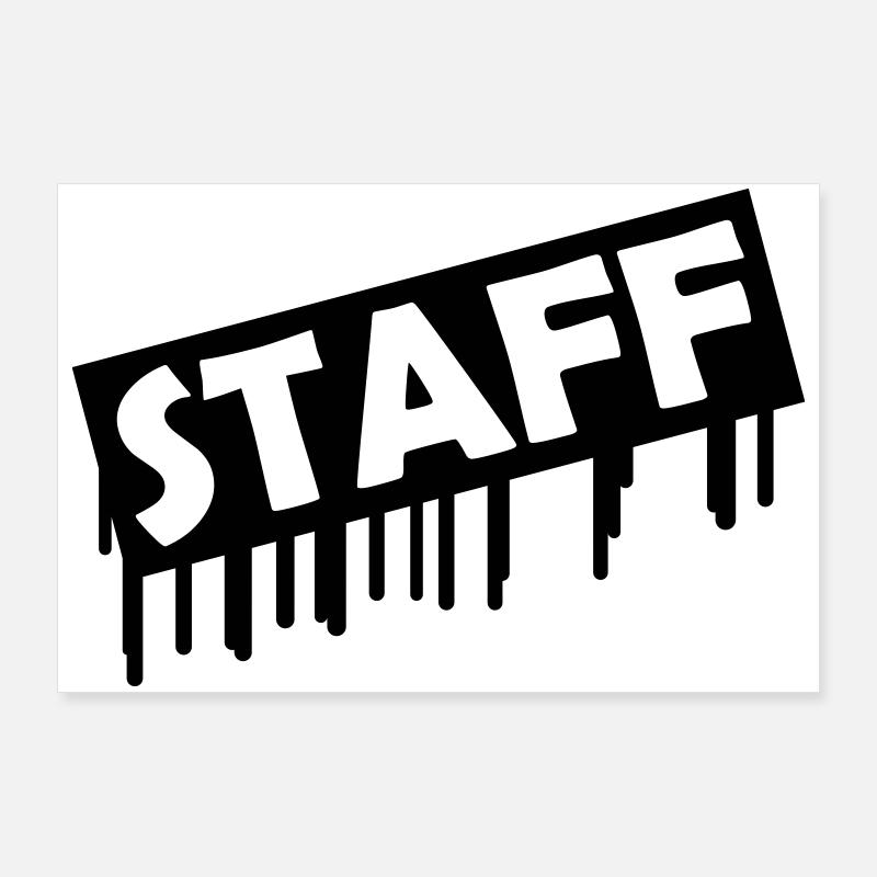 staff Poster 90x60 cm