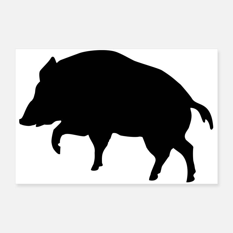 boar Poster 36" x 24" (90x60 cm)