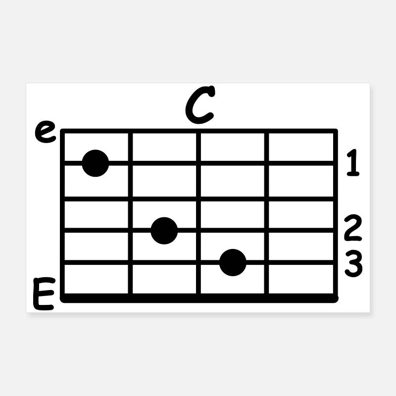 chord - Poster 36" x 24" (90x60 cm) - white