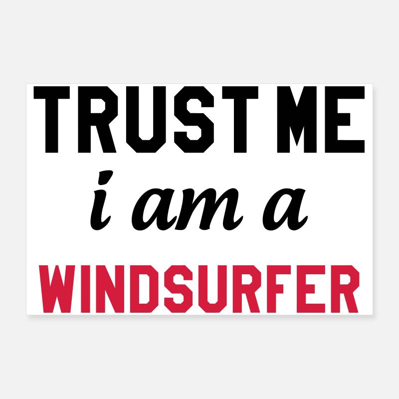 Windsurf Windsurfing Windsurfen Planche à voile Poster 36" x 24" (90x60 cm)