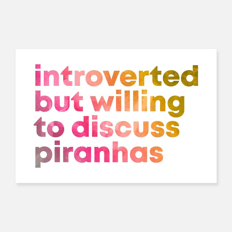 Piranha Poster 90 x 60 cm