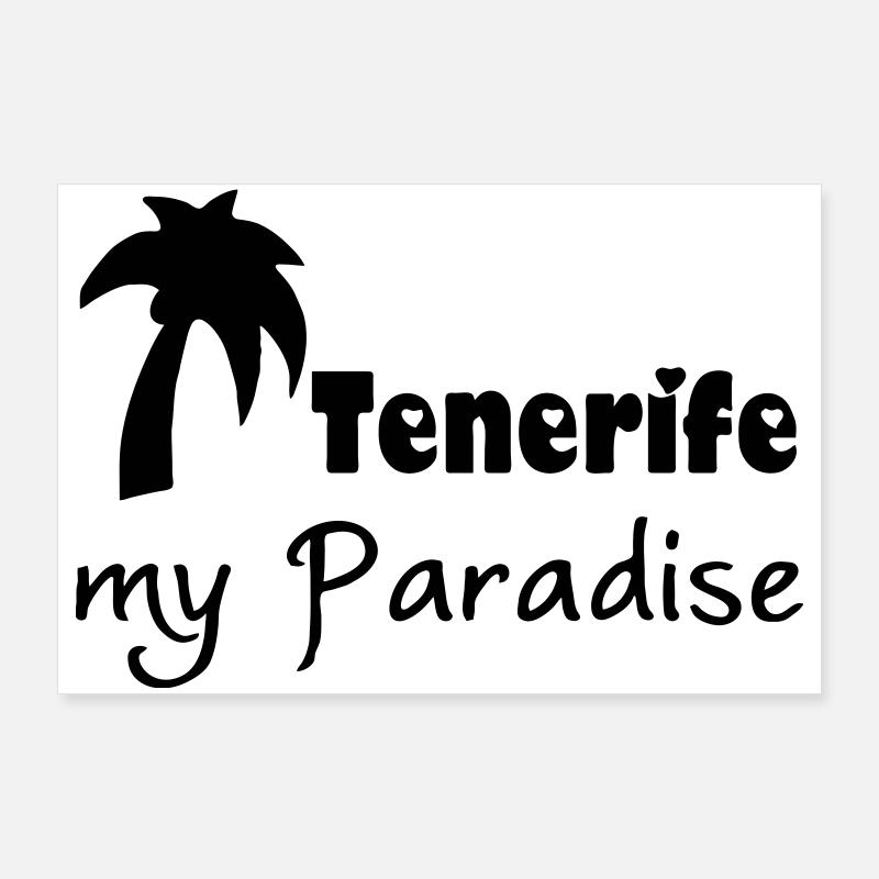 Tenerife Paradise Teneriffa Urlaub Geschenk Poster 90x60 cm