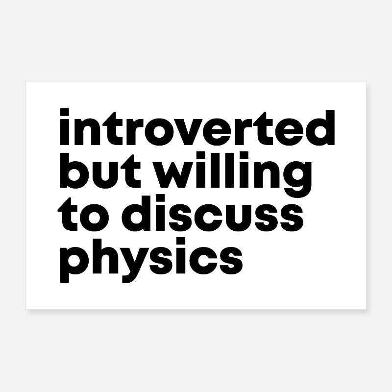 Physics - Poster 36" x 24" (90x60 cm) - white