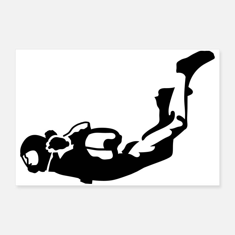 Skydiver Poster 90x60 cm