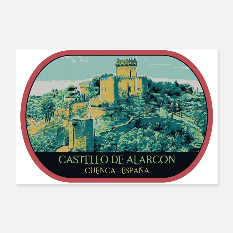 Schloss Alarcón: Spanisches Märchen Poster 90x60 cm
