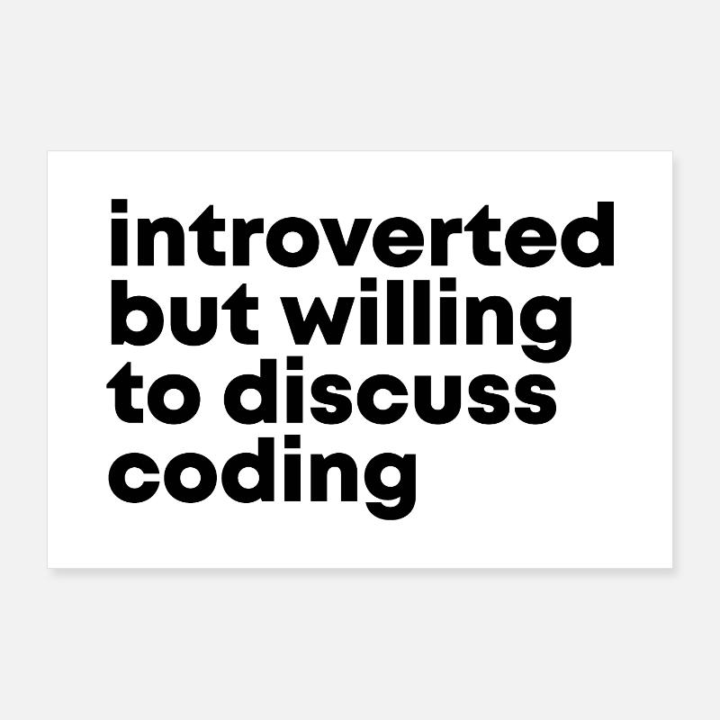 Coding Poster 36" x 24" (90x60 cm)