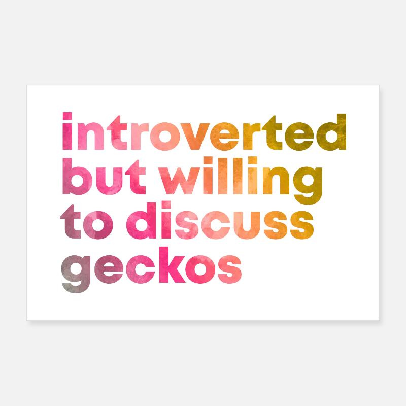 Gecko Poster 90x60 cm